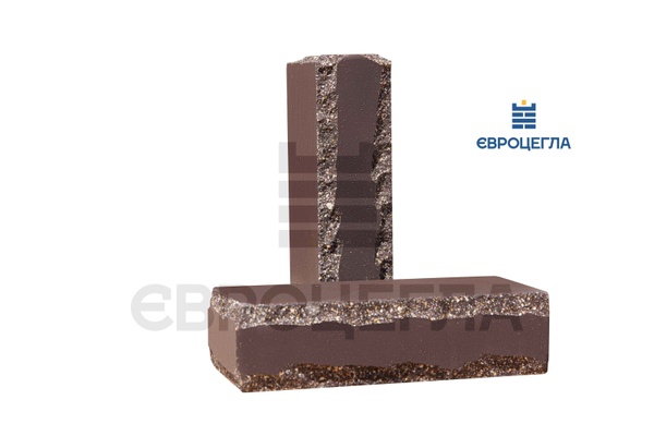 Цегла облицювальна тичкова фактура кримська шоколад 392222926 фото